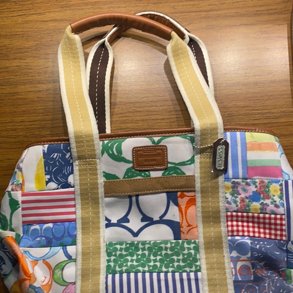Used Coach pocketbook and wristlet